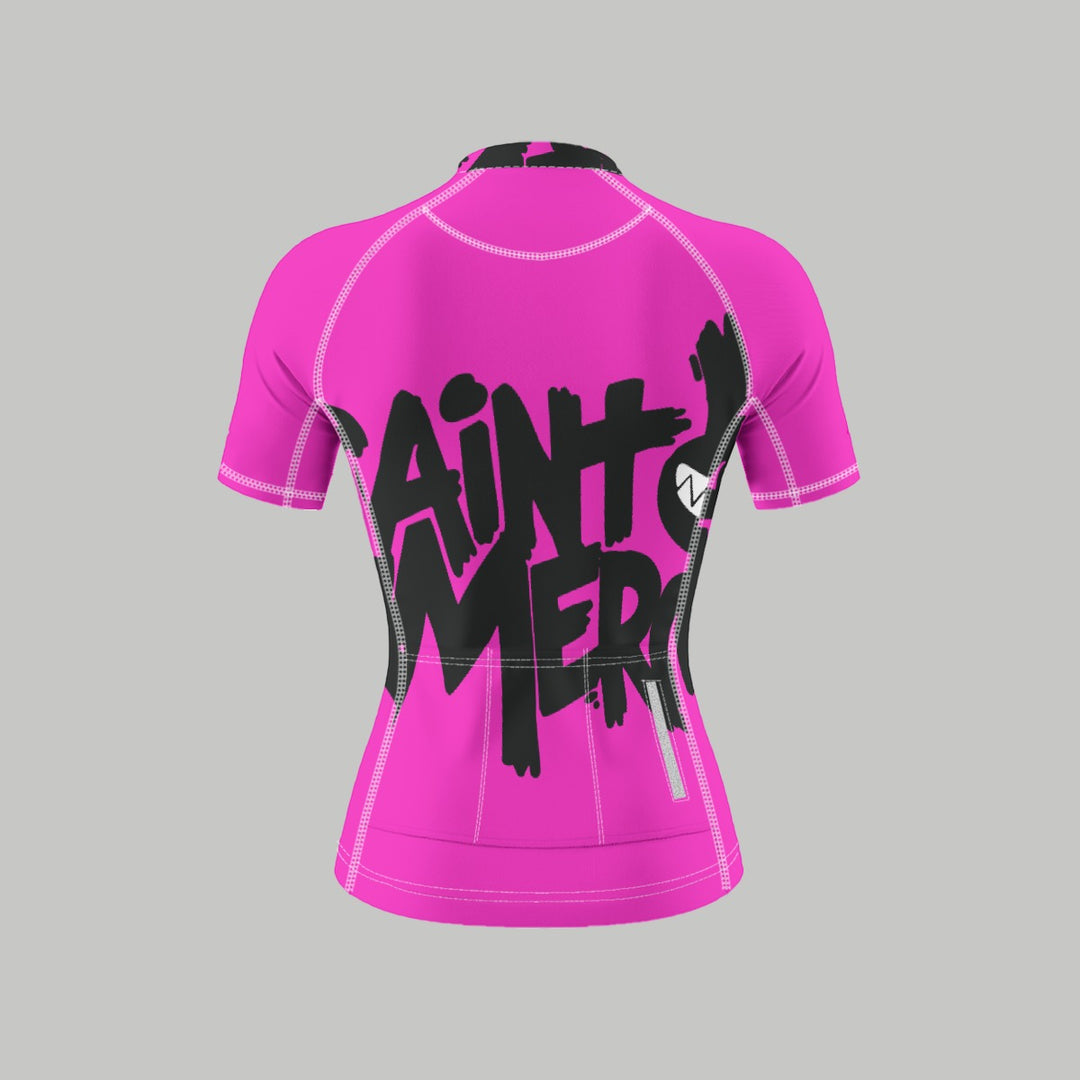 Sharp Light Women's Anti-Slip Raglan Cycling Jersey With Short Sleeve