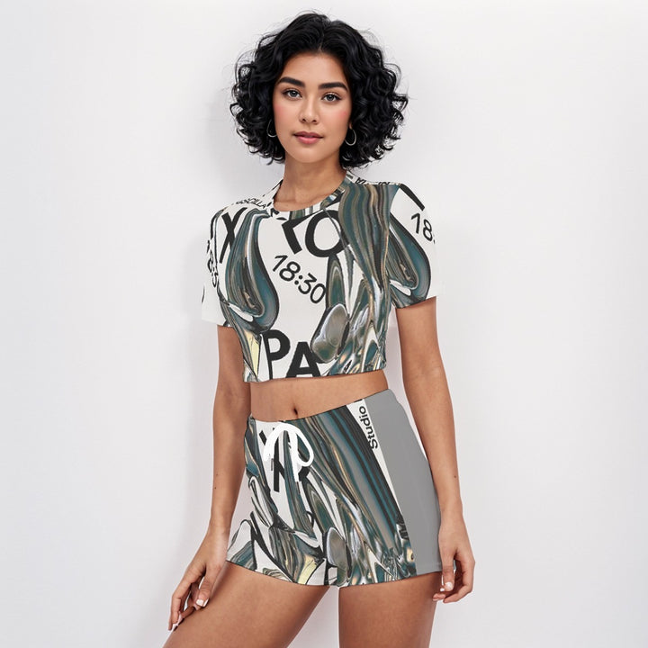 NAStech O-neck T-shirt Shorts Suit