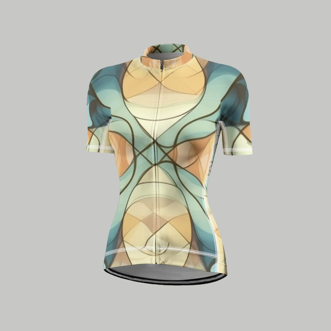 Sweet Side Women's Anti-Slip Raglan Cycling Jersey With Short Sleeve
