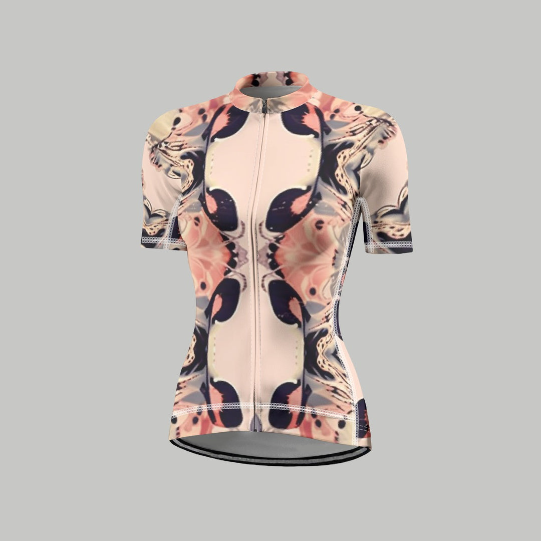 Sweet Side Women's Anti-Slip Raglan Cycling Jersey With Short Sleeve