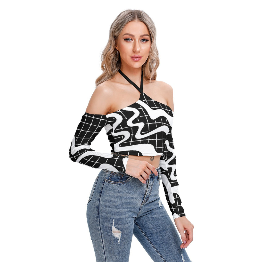 NAStech Halter Lace-up Top