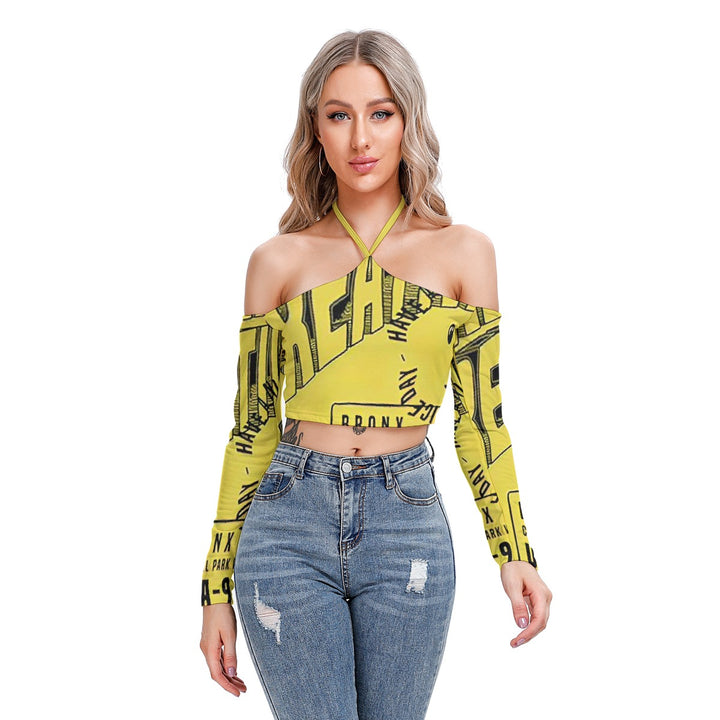 Crooked Smiles Club Halter Lace-up Top
