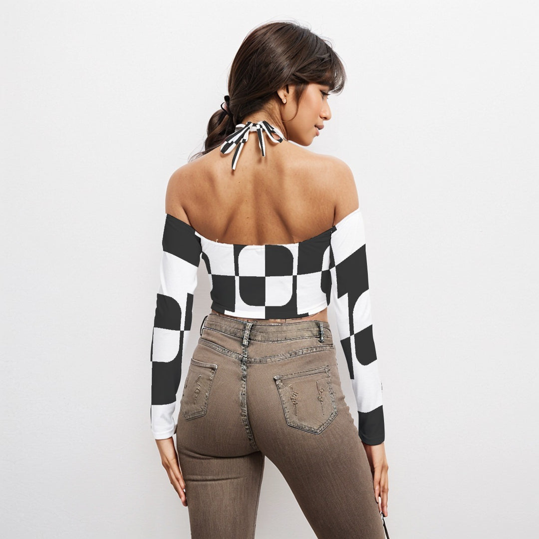 NAStech Halter Lace-up Top