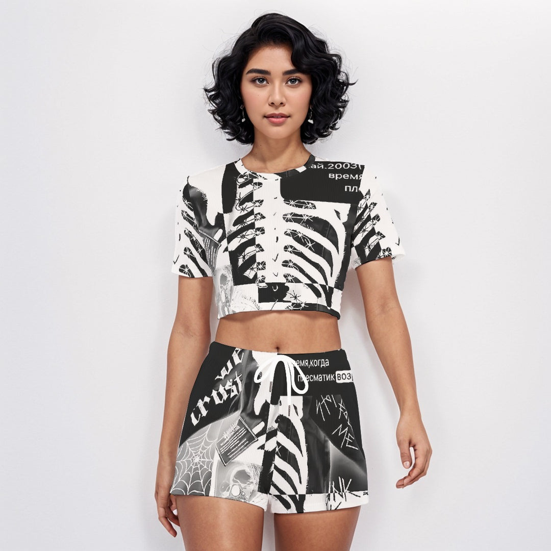 Rogue O-neck T-shirt Shorts Suit