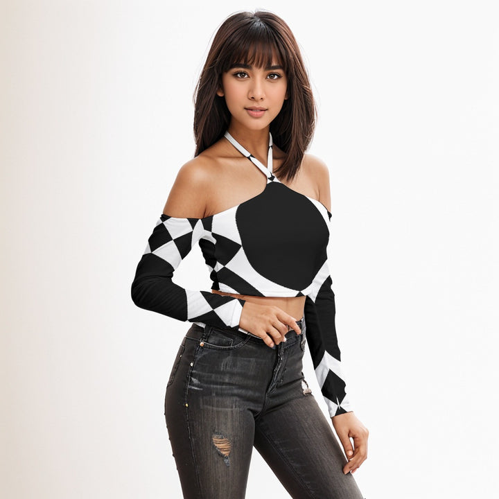 NAStech Halter Lace-up Top
