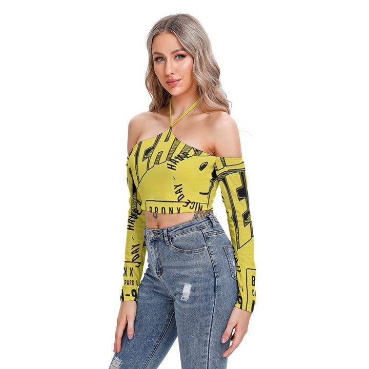 Crooked Smiles Club Halter Lace-up Top
