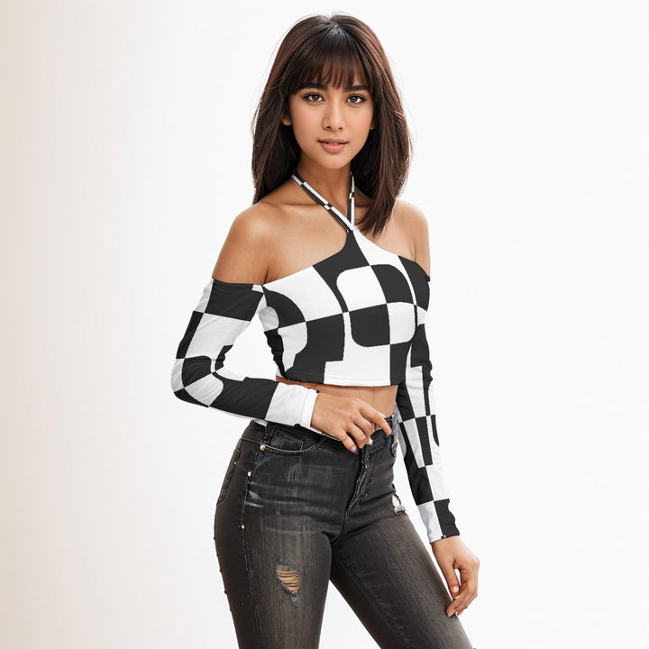 NAStech Halter Lace-up Top