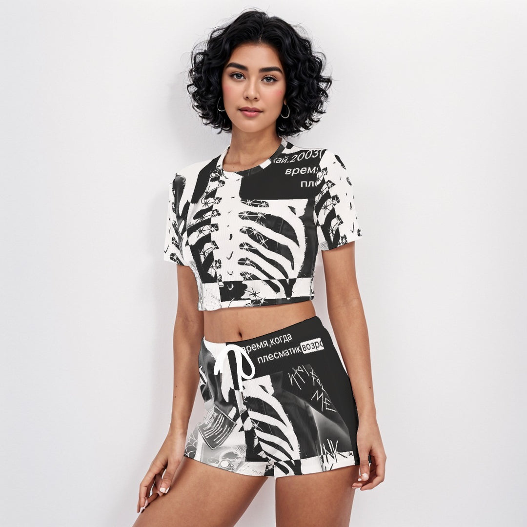 Rogue O-neck T-shirt Shorts Suit