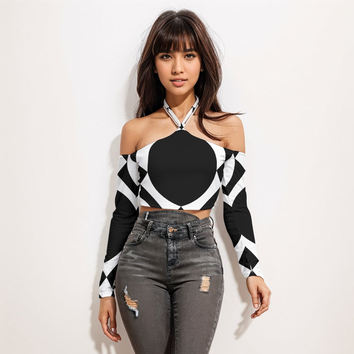 NAStech Halter Lace-up Top