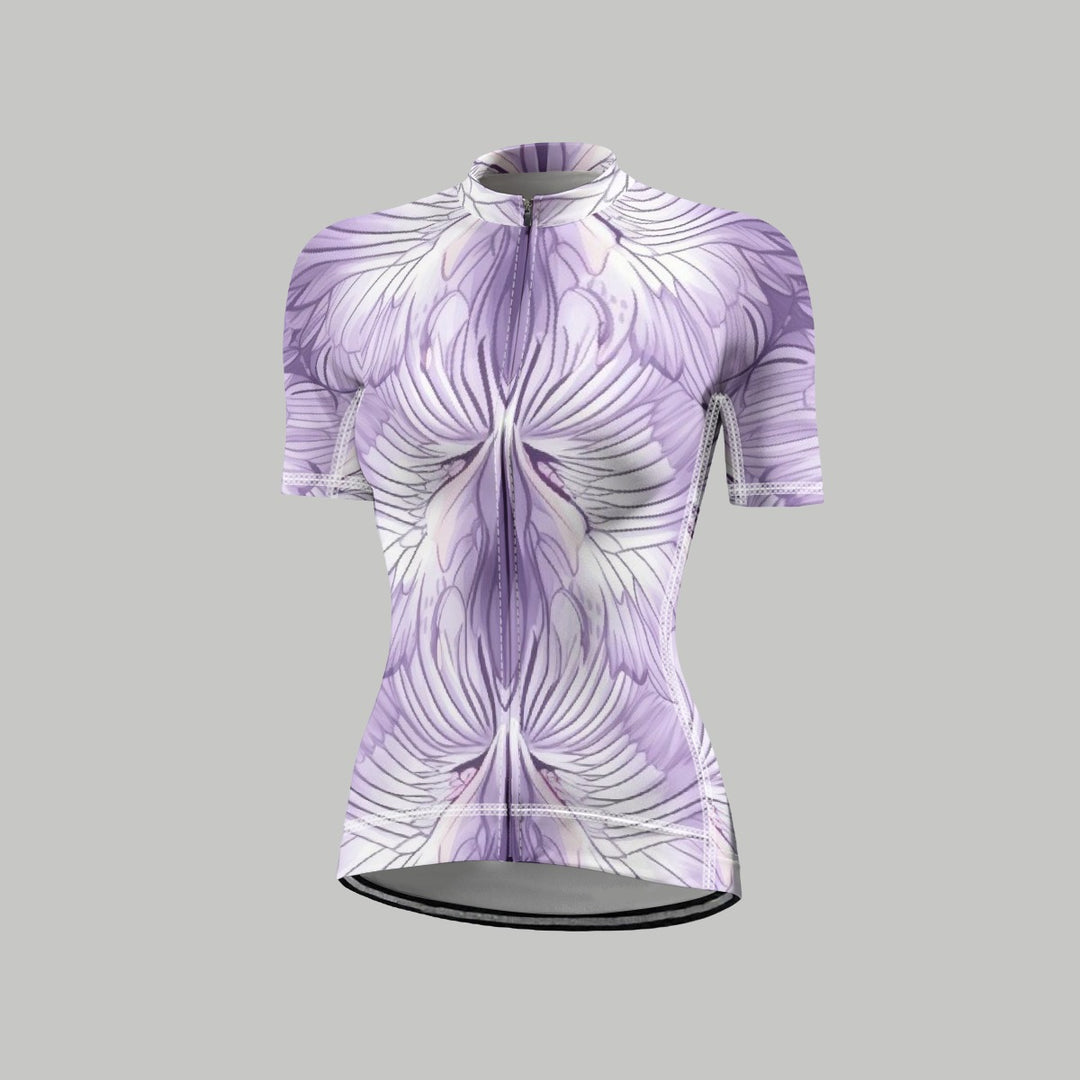 Sweet Side Women's Anti-Slip Raglan Cycling Jersey With Short Sleeve
