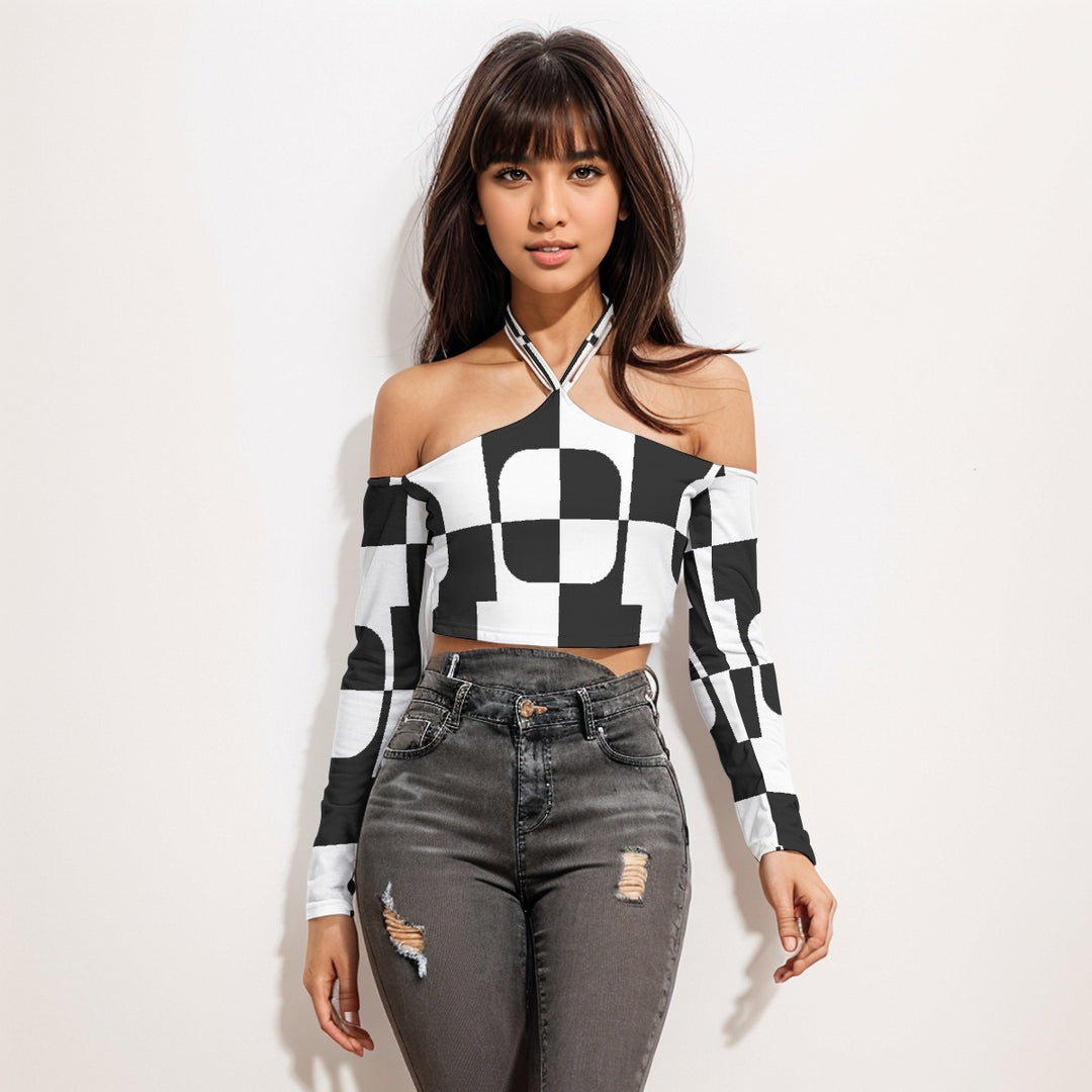 NAStech Halter Lace-up Top