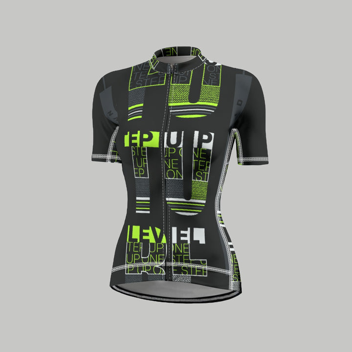 Sharp Light Women's Anti-Slip Raglan Cycling Jersey With Short Sleeve