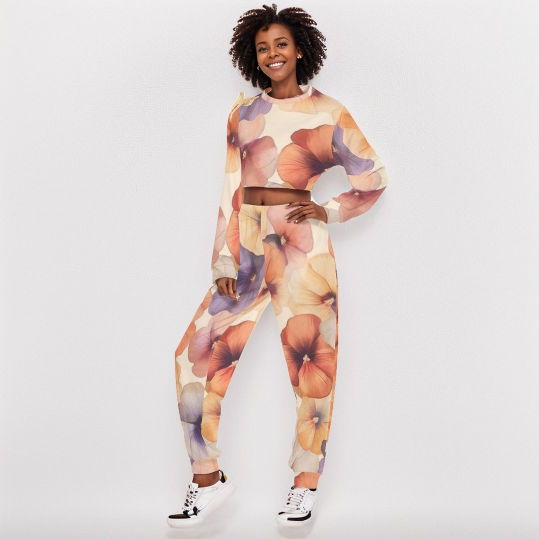 Sweet Side Cropped Sweat Set