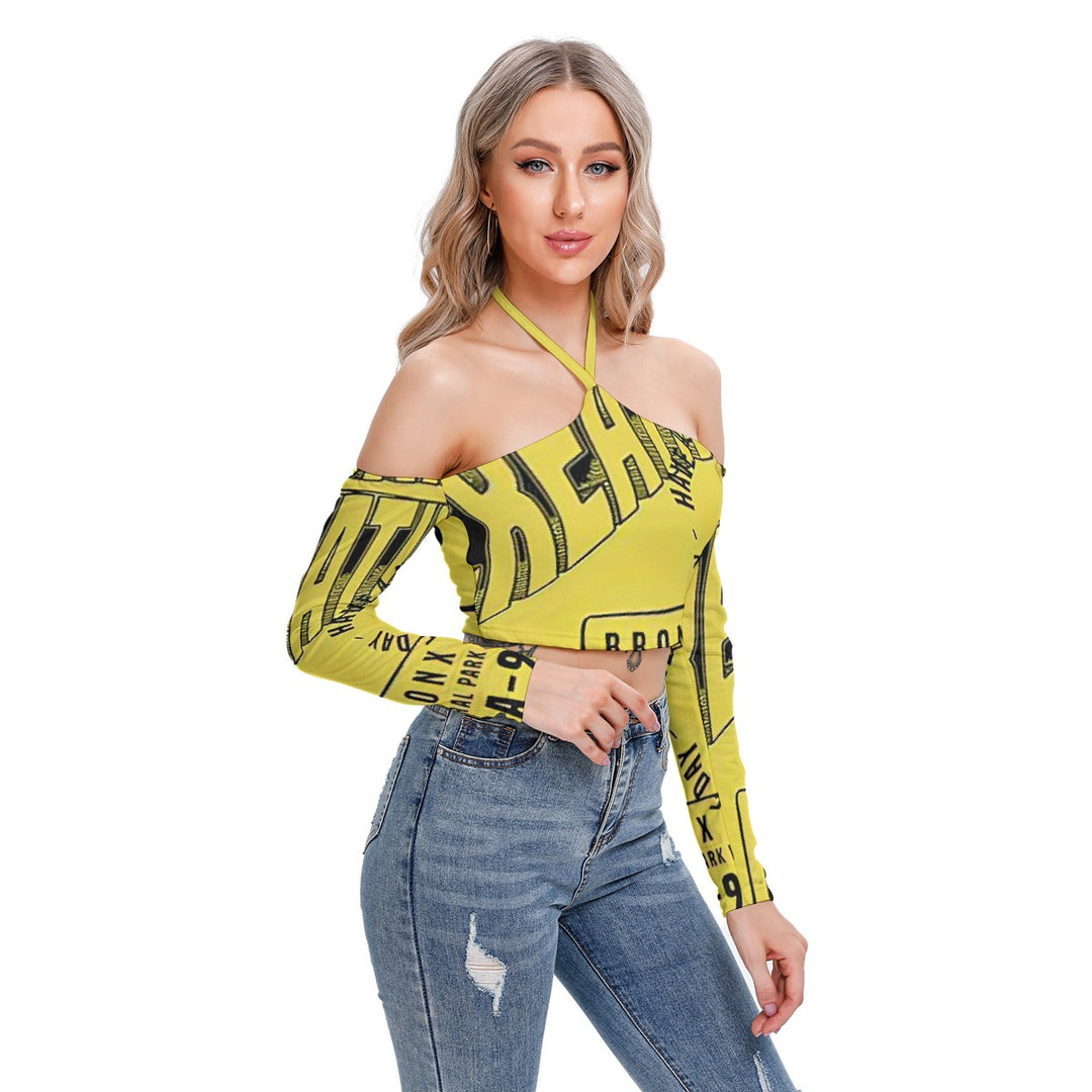 Crooked Smiles Club Halter Lace-up Top