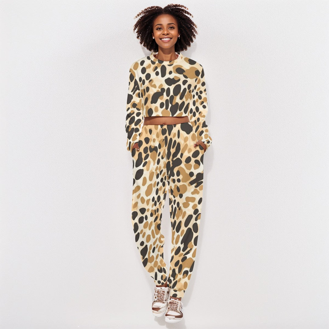 Down to Earth Cropped Sweat Set