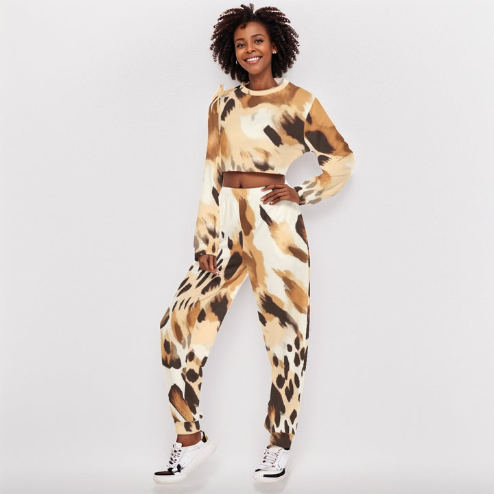 Down to Earth Cropped Sweat Set