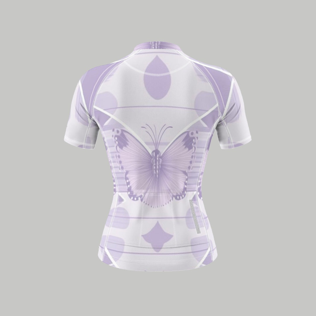 Sweet Side Women's Anti-Slip Raglan Cycling Jersey With Short Sleeve