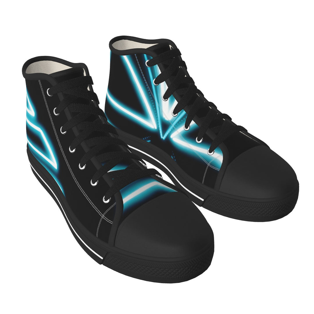Sharp Light Men's Black Sole Canvas Shoes