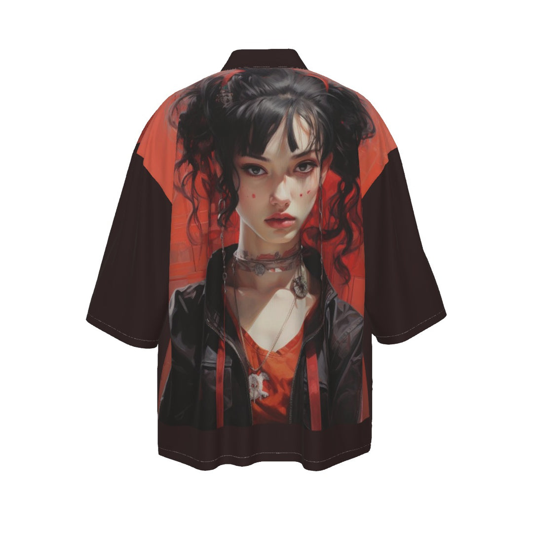 Spooky SZN Short Kimono