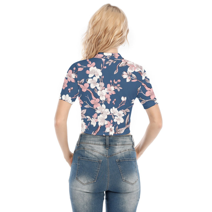 Sweet Side T-shirt With Two-way Zipper