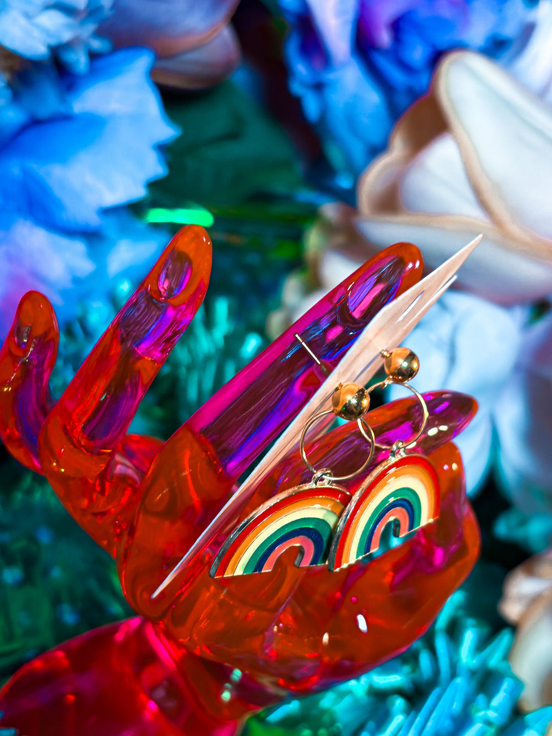 🌈✨ LAST PAIR – Handmade Pride Rainbow Earrings ✨🌈