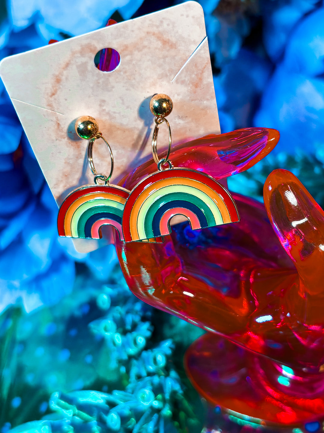 🌈✨ LAST PAIR – Handmade Pride Rainbow Earrings ✨🌈