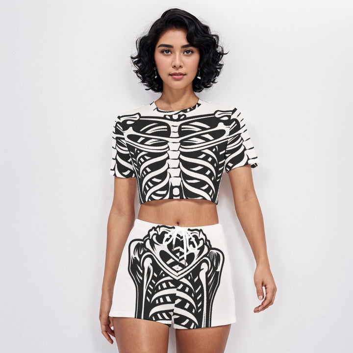 Spooky SZN O-neck T-shirt Shorts Suit
