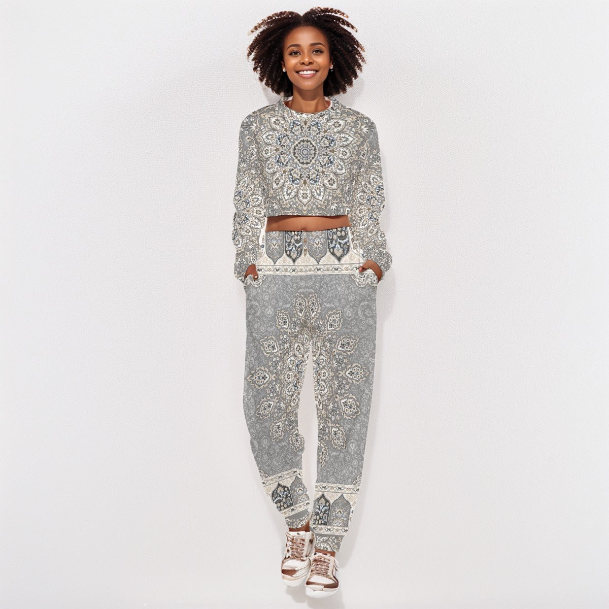 Sweet Side Cropped Sweat Set