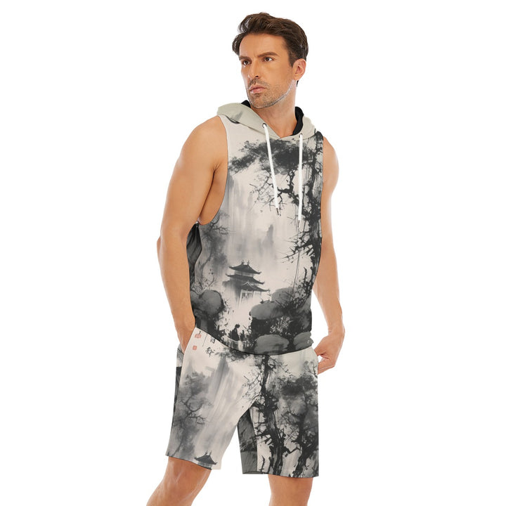 Streets of Tokyo Sleeveless Vest And Shorts Set