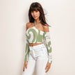 Down to Earth Halter Lace-up Top