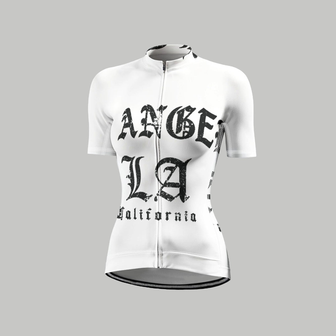 Women's Anti-Slip Raglan Cycling Jersey With Short Sleeve