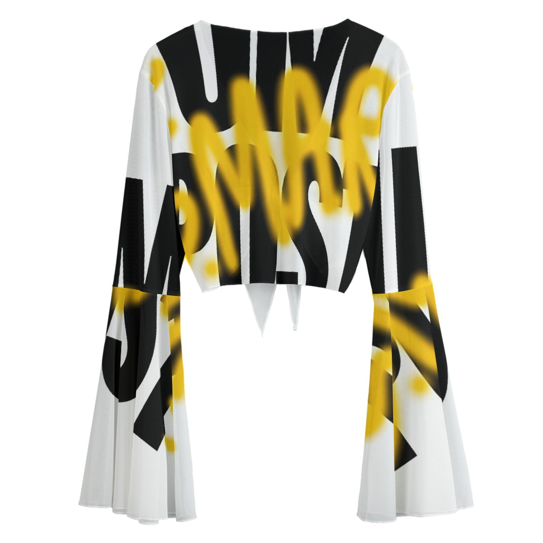 Crooked Smiles Club Bell Sleeve Blouse