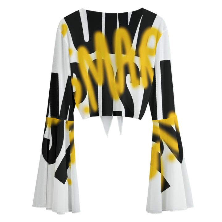 Crooked Smiles Club Bell Sleeve Blouse