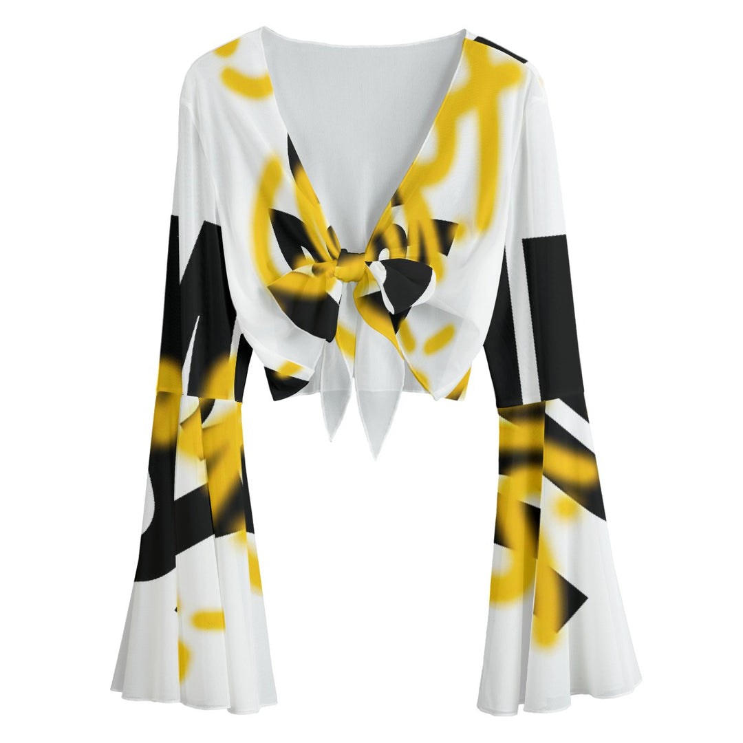 Crooked Smiles Club Bell Sleeve Blouse