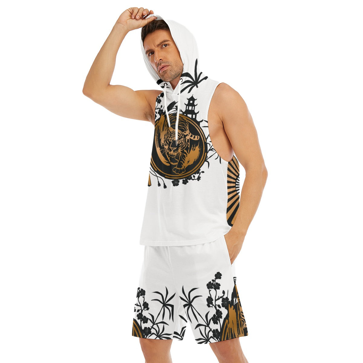 Streets of Tokyo Sleeveless Vest And Shorts Set