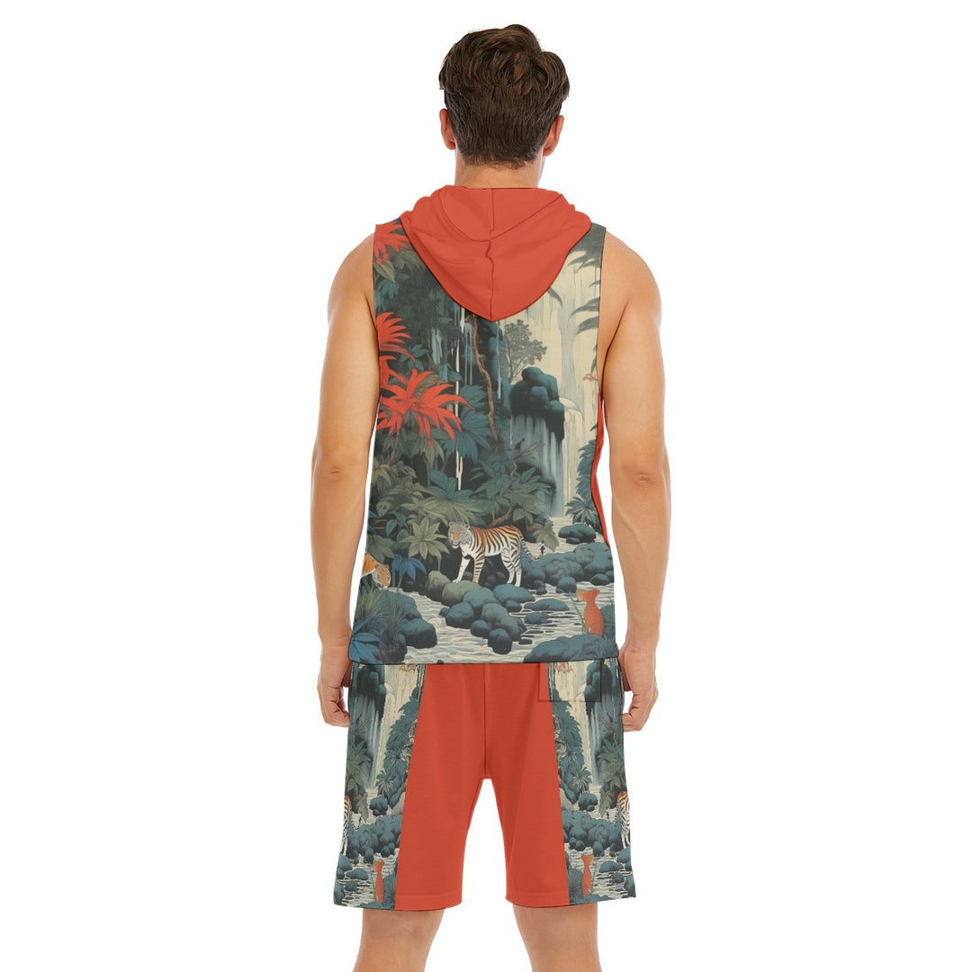 Streets of Tokyo Sleeveless Vest And Shorts Set