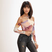 Sweet Side Halter Lace-up Top