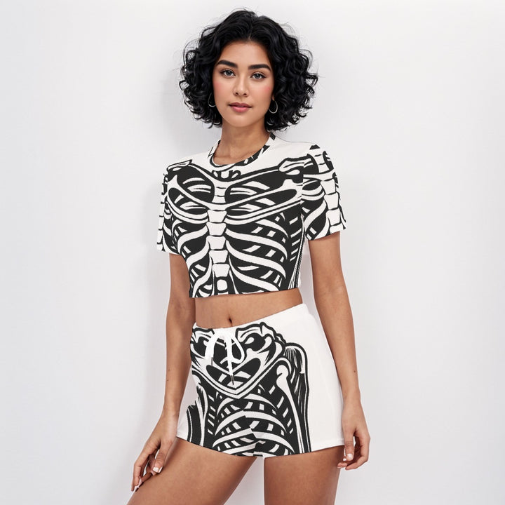Spooky SZN O-neck T-shirt Shorts Suit