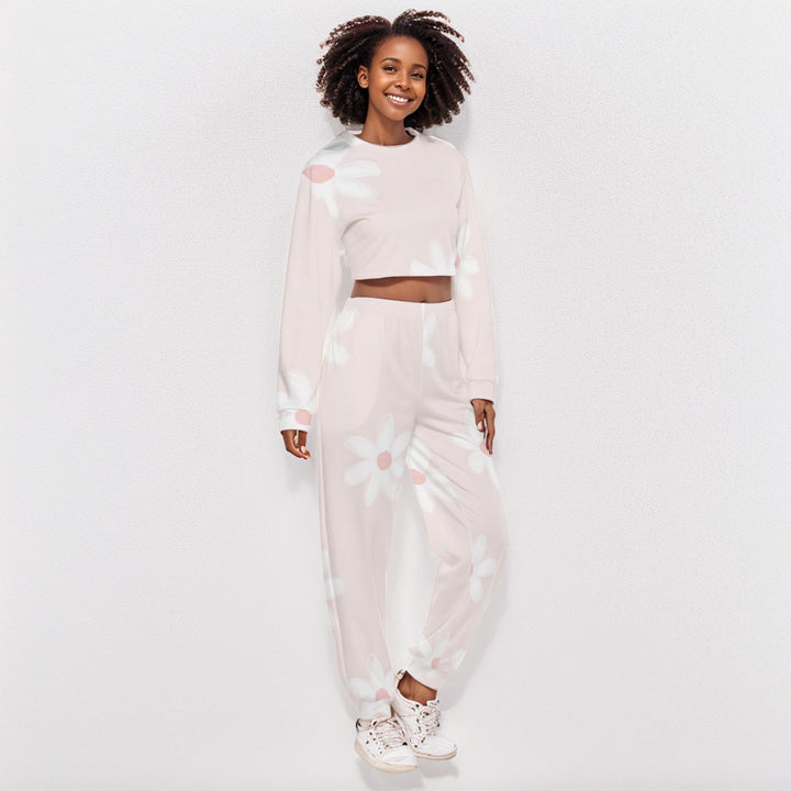 Sweet Side Cropped Sweat Set