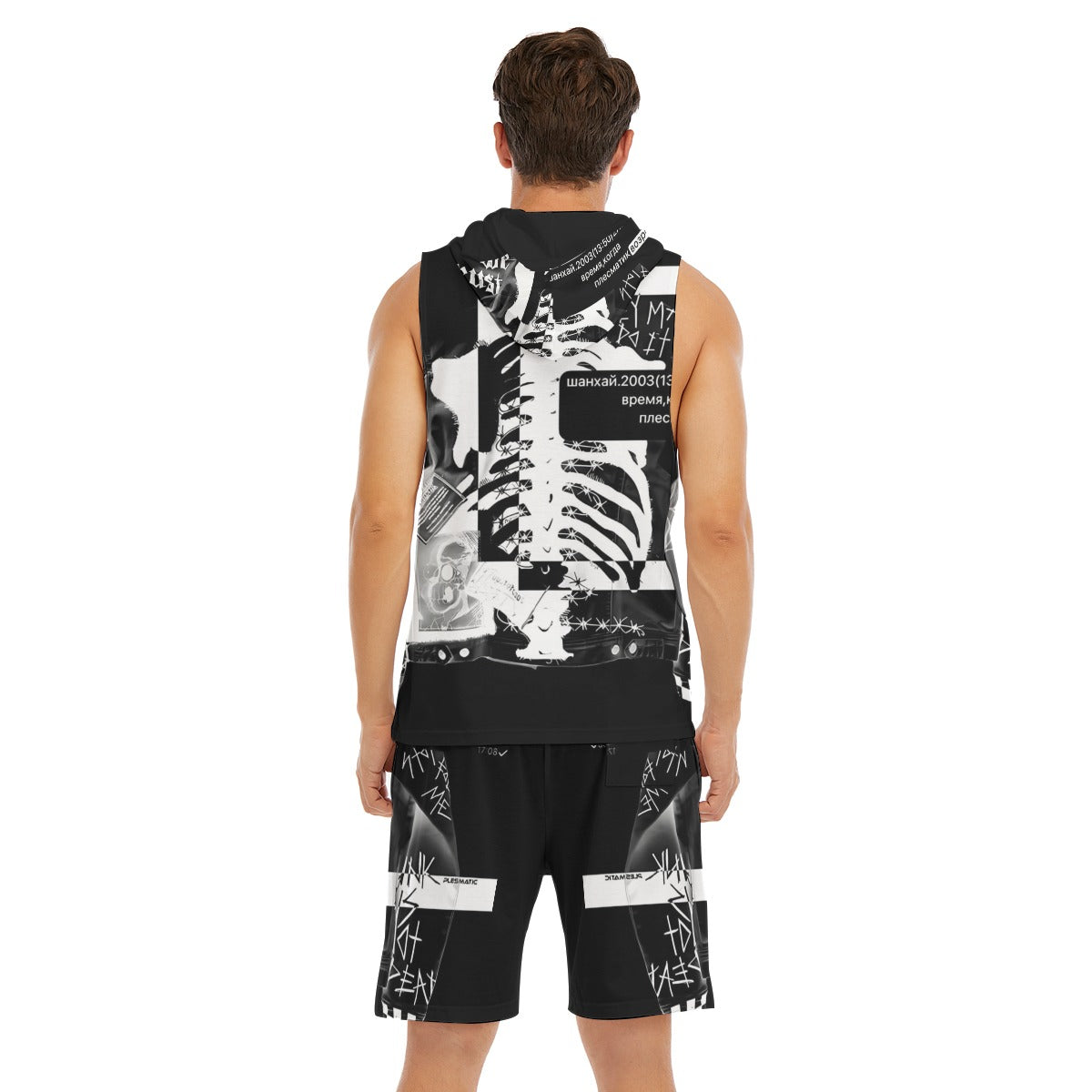 Spooky SZN Sleeveless Vest And Shorts Set