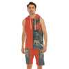 Streets of Tokyo Sleeveless Vest And Shorts Set