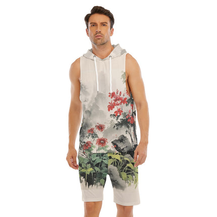 Streets of Tokyo Sleeveless Vest And Shorts Set