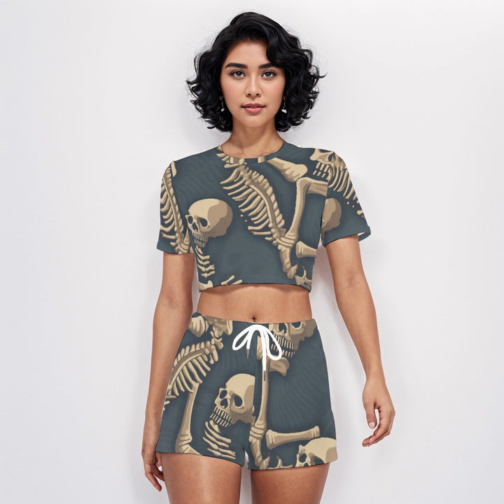 Spooky SZN O-neck T-shirt Shorts Suit