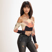 Sweet Side Halter Lace-up Top