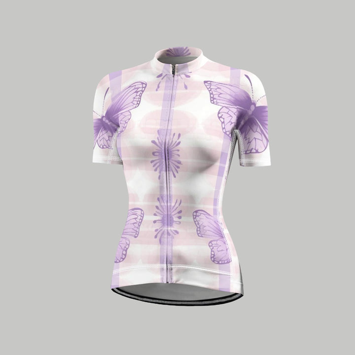 Sweet Side Women's Anti-Slip Raglan Cycling Jersey With Short Sleeve