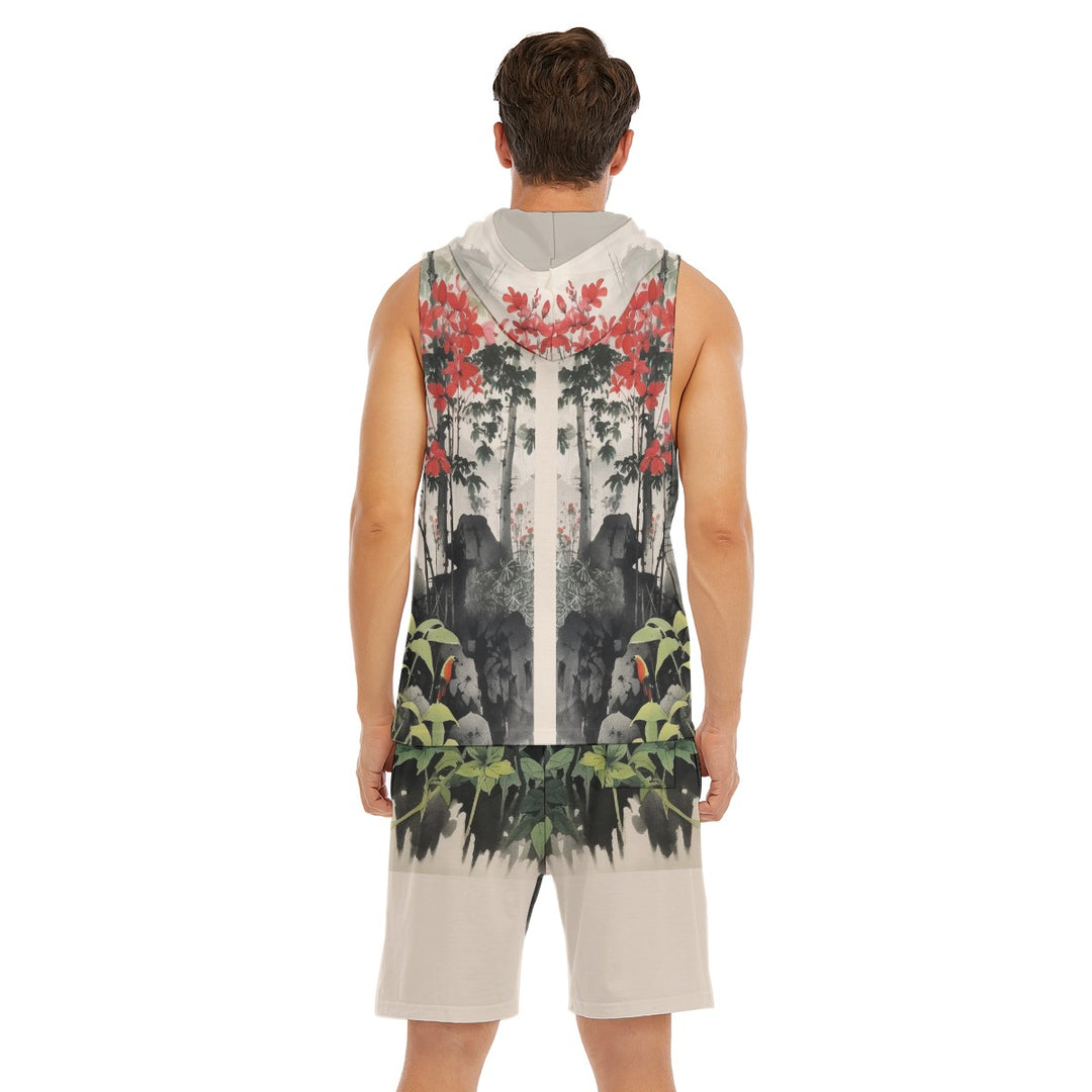 Streets of Tokyo Sleeveless Vest And Shorts Set