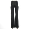 Sharp Light Cut Out Flare Pants