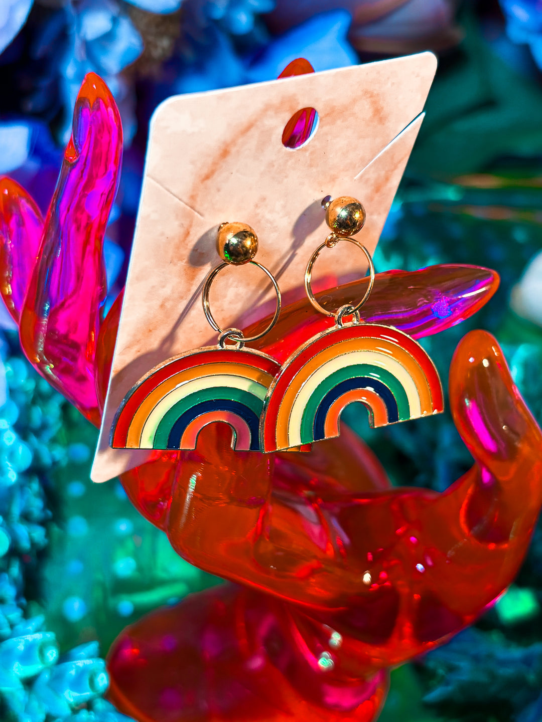 🌈✨ LAST PAIR – Handmade Pride Rainbow Earrings ✨🌈
