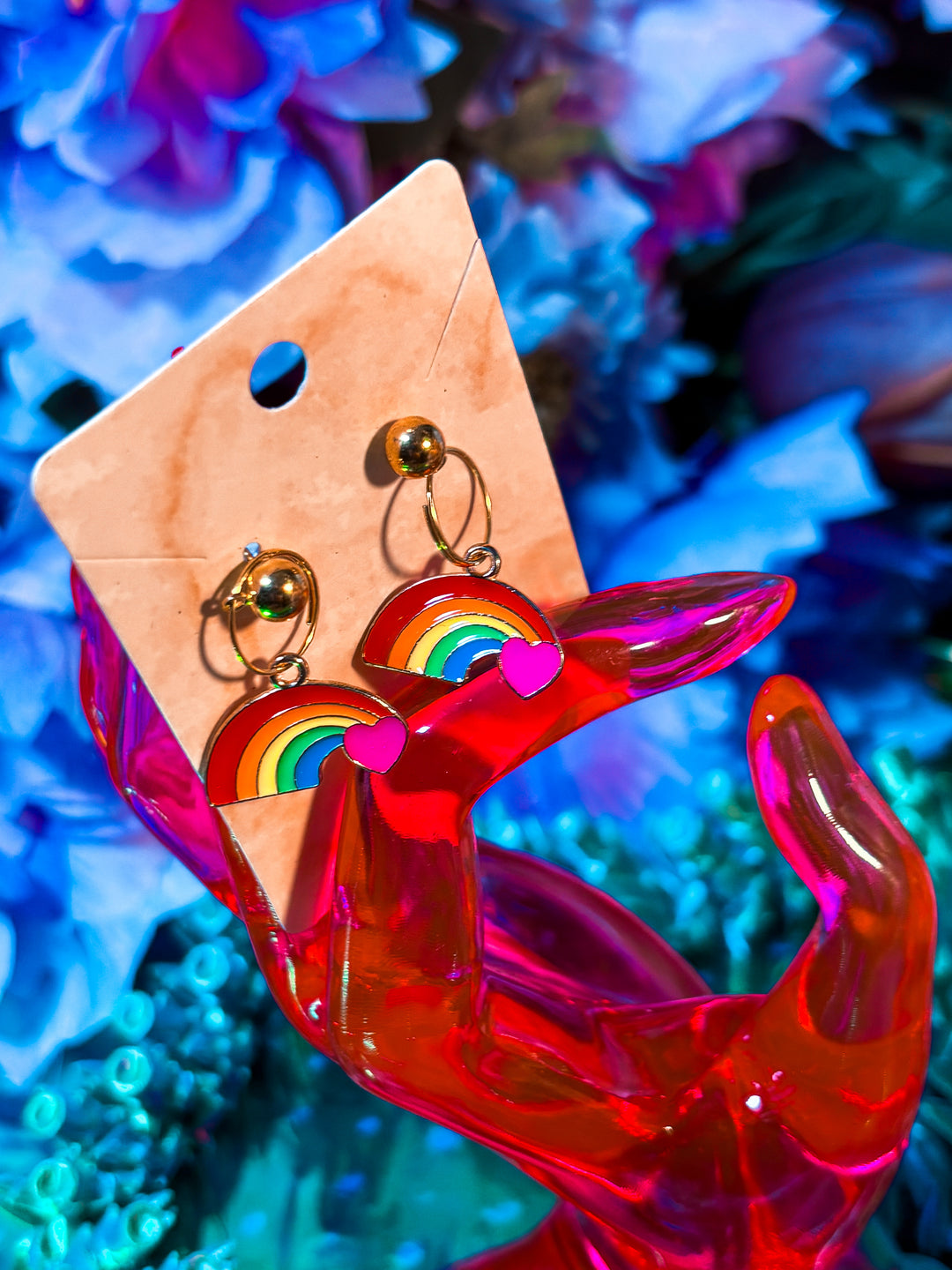 🌈✨ LAST PAIR – Handmade Pride Rainbow Earrings ✨🌈