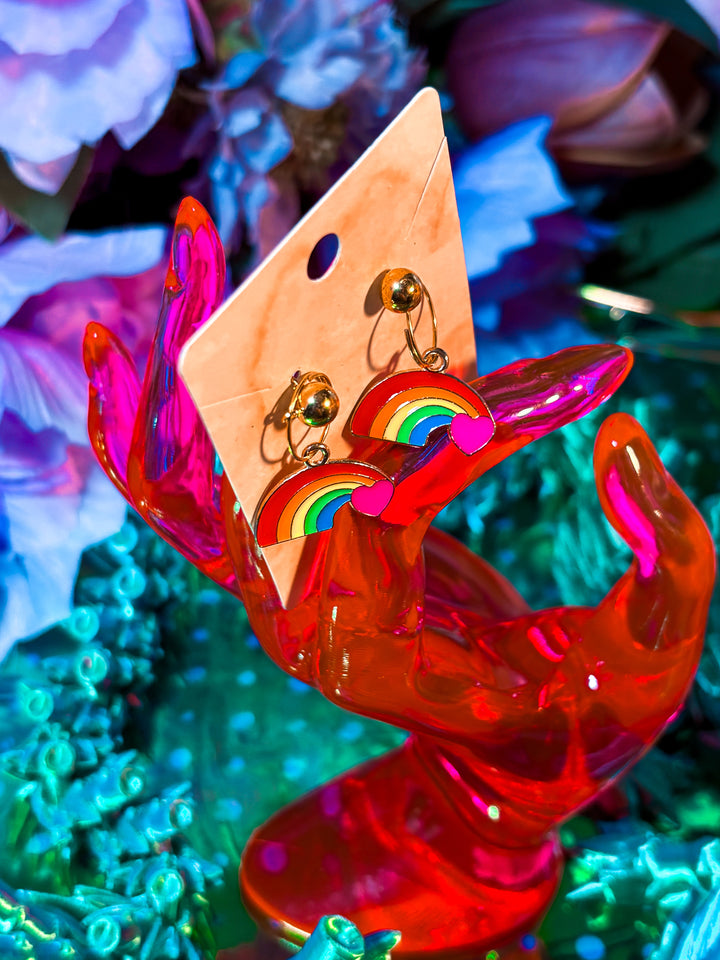 🌈✨ LAST PAIR – Handmade Pride Rainbow Earrings ✨🌈